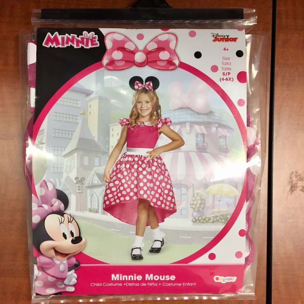 NWT Girl's Disney Junior Minnie Mouse Costume - Picture 2 of 6